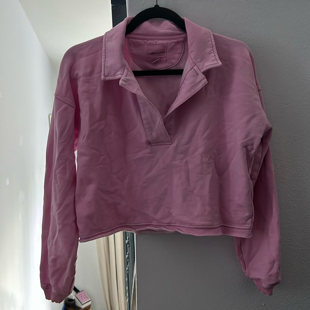 american eagle cropped sweater